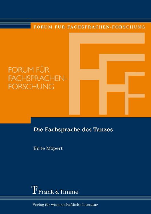 Produktbild: Die Fachsprache des Tanzes