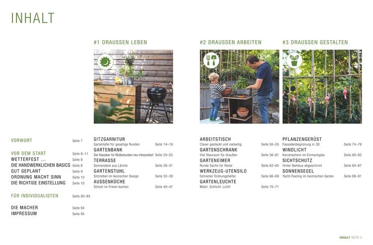 Produktbild: Gartenm&ouml;bel zum Selberbauen