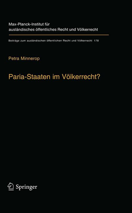 Produktbild: Paria-Staaten im V&ouml;lkerrecht?