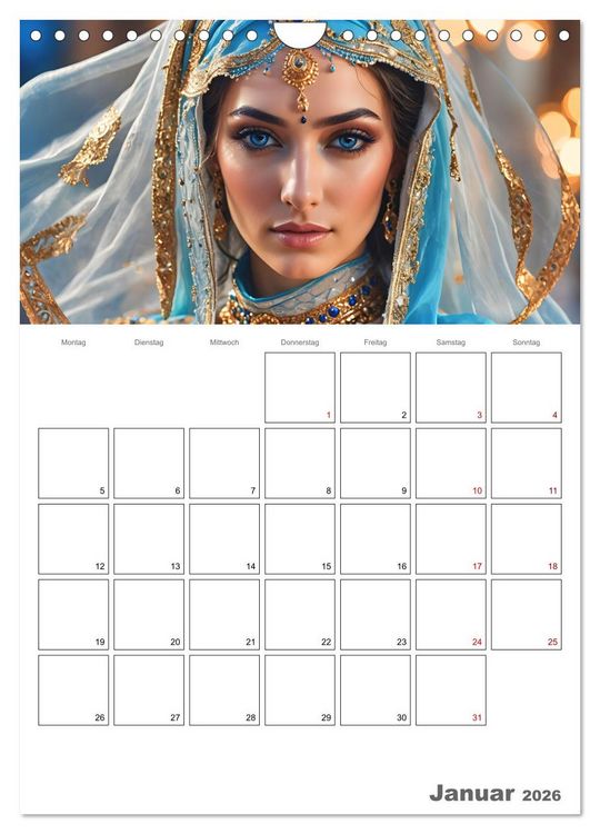 Produktbild: Frauen des Sultans (Wandkalender 2026 DIN A4 hoch), CALVENDO Monatskalender