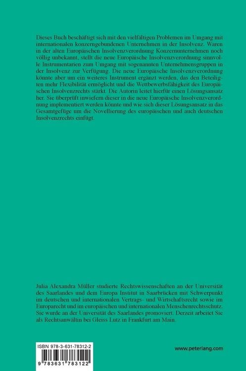 Produktbild: Internationale Verweisungen und forum (non) conveniens im europ&auml;ischen Konzerninsolvenzrecht