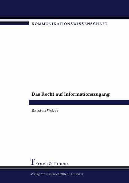 Produktbild: Das Recht auf Informationszugang