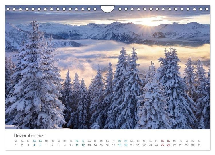 Produktbild: Alpen im Licht (Wandkalender 2027 DIN A4 quer), CALVENDO Monatskalender