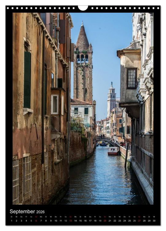 Produktbild: Venedig &ndash; La Romantica (Wandkalender 2026 DIN A3 hoch), CALVENDO Monatskalender