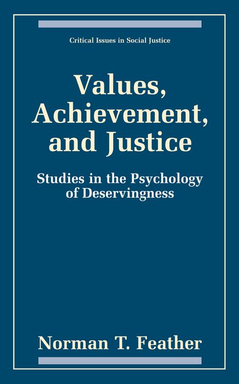 Produktbild: Values, Achievement, and Justice