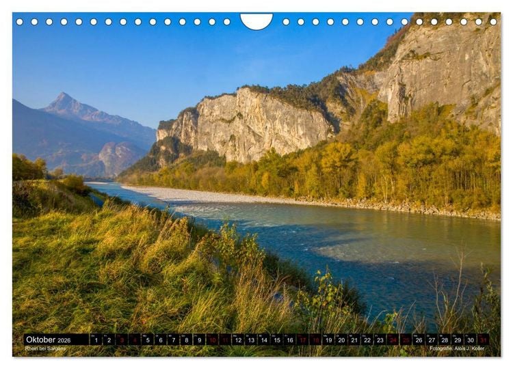 Produktbild: Das Rheintal 2026 (Wandkalender 2026 DIN A4 quer), CALVENDO Monatskalender