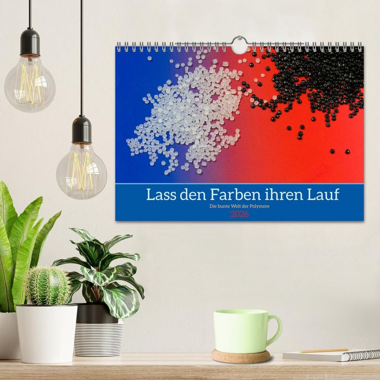Produktbild: Lass den Farben ihren Lauf (Wandkalender 2026 DIN A4 quer), CALVENDO Monatskalender
