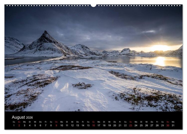 Produktbild: Lofoten Impressionen von Armin Fuchs (hochwertiger Premium Wandkalender 2026 DIN A2 quer), Kunstdruck in Hochglanz