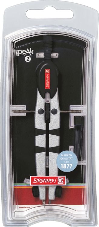 Produktbild: Brunnen Geometriezirkel Peak 2 &brvbar; &Oslash; 310 mm, schwarz