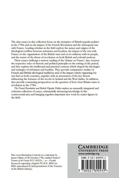 Produktbild: The French Revolution and British Popular Politics