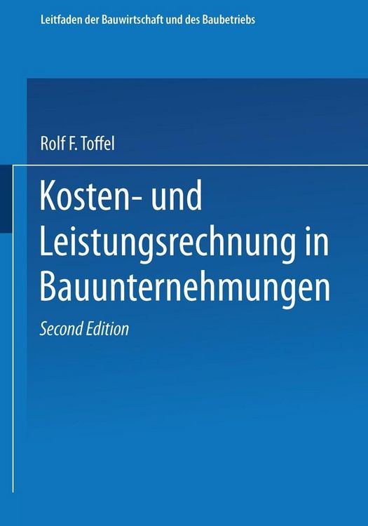 Produktbild: Kosten- und Leistungsrechnung in Bauunternehmungen