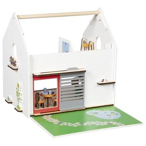 Produktbild: Tragbares Puppenhaus Eco House, mit Zubeh&ouml;r