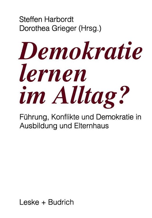 Produktbild: Demokratie lernen im Alltag?