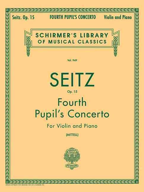 Produktbild: Pupil's Concerto No. 4 in D, Op. 15: Schirmer Library of Classics Volume 949 Piano Reduction and Part