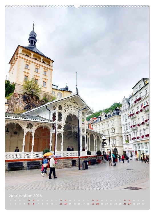 Produktbild: Karlsbad - pr&auml;chtig und elegant (Wandkalender 2026 DIN A2 hoch), CALVENDO Monatskalender