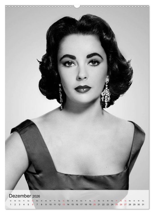 Produktbild: Elizabeth Taylor (Wandkalender 2026 DIN A2 hoch), CALVENDO Monatskalender