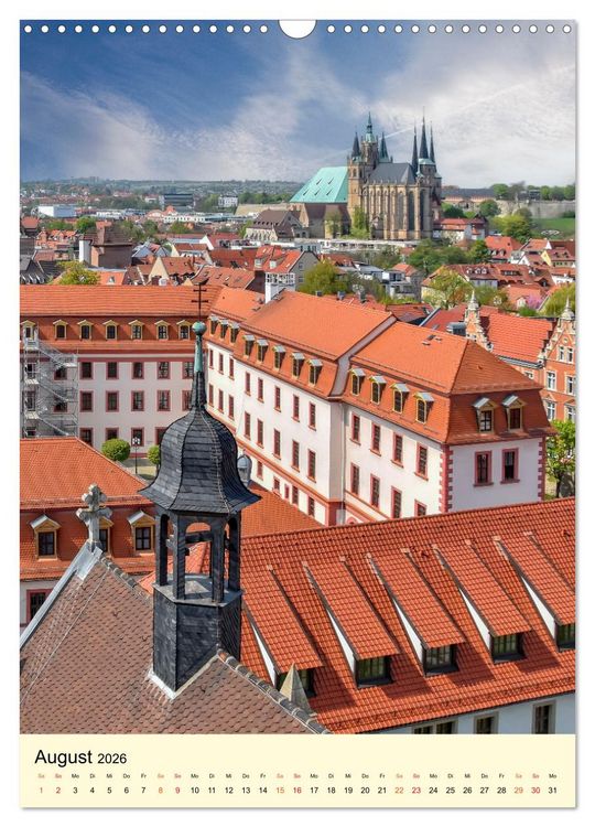 Produktbild: Geliebtes Erfurt (Wandkalender 2026 DIN A3 hoch), CALVENDO Monatskalender
