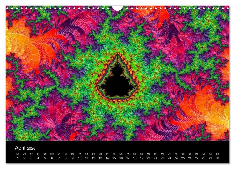 Produktbild: Fraktale - Farben - Formen 2026 (Wandkalender 2026 DIN A3 quer), CALVENDO Monatskalender