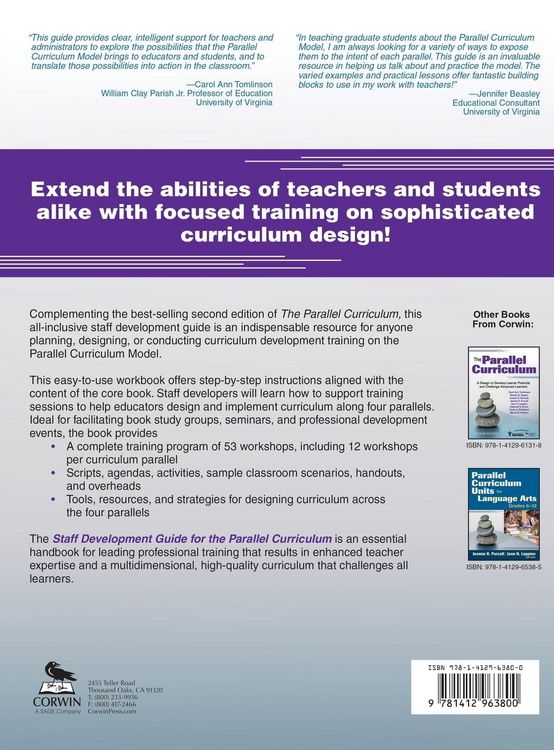 Produktbild: Staff Development Guide for the Parallel Curriculum