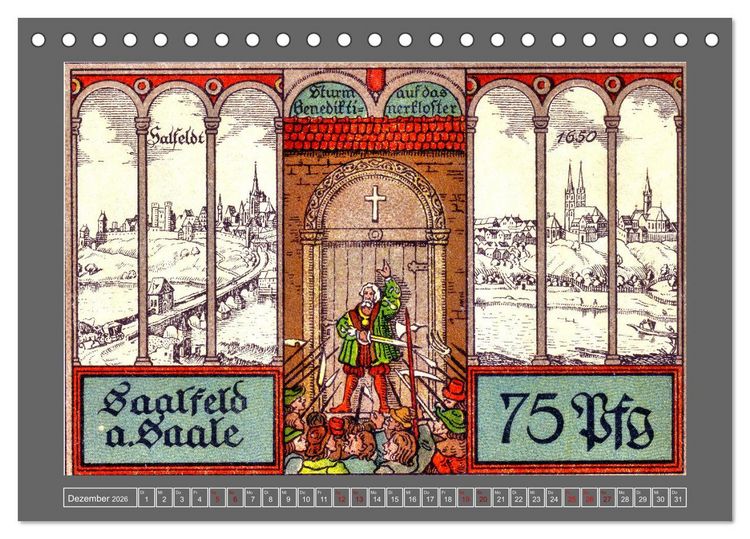 Produktbild: Gru&szlig; aus Saalfeld an der Saale (Tischkalender 2026 DIN A5 quer), CALVENDO Monatskalender