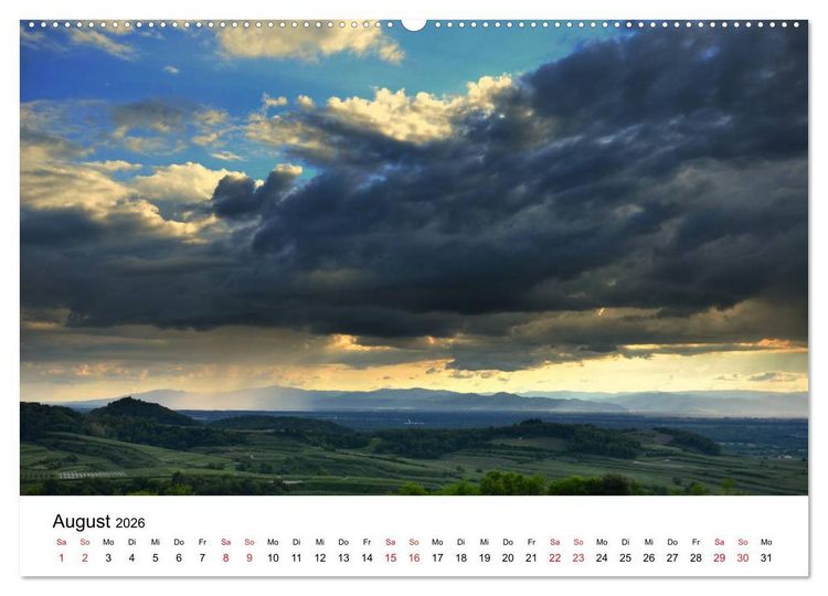 Produktbild: Impressionen vom Kaiserstuhl (Wandkalender 2026 DIN A2 quer), CALVENDO Monatskalender