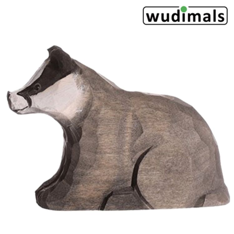 Produktbild: Wudimals A040700 - Dachs, Badger, handgeschnitzt aus Holz