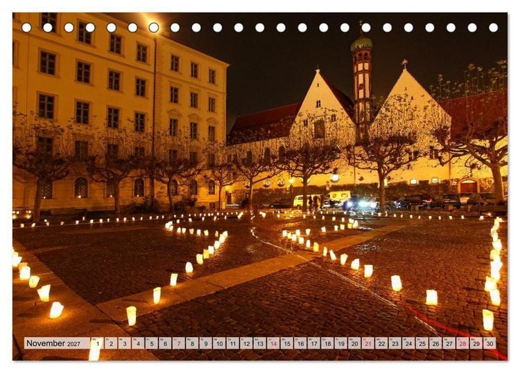 Produktbild: Augsburg - Bayerische Weltstadt mit Herz (Tischkalender 2027 DIN A5 quer), CALVENDO Monatskalender