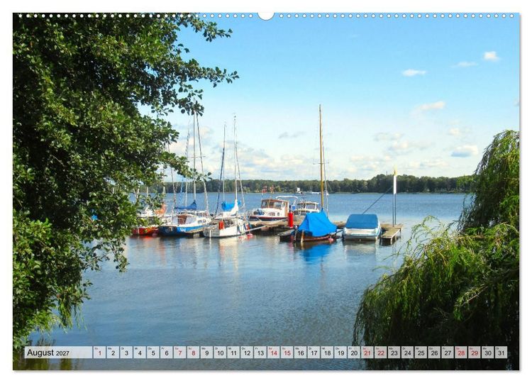 Produktbild: Erholung am See - Die sch&ouml;nsten Seen in Deutschland (hochwertiger Premium Wandkalender 2027 DIN A2 quer), Kunstdruck in Hochglanz