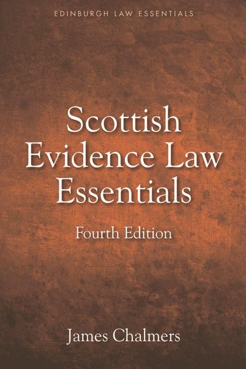 Produktbild: Chalmers, J: Scottish Evidence Law Essentials
