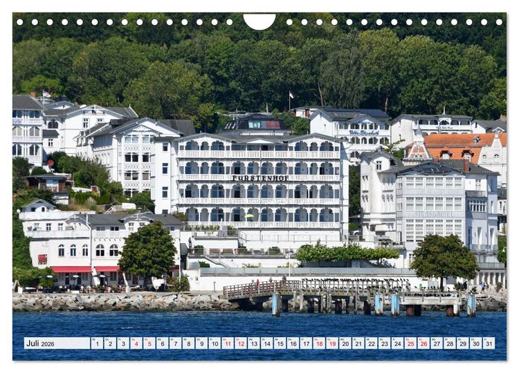 Produktbild: Sassnitz mit der Kreidek&uuml;ste (Wandkalender 2026 DIN A4 quer), CALVENDO Monatskalender