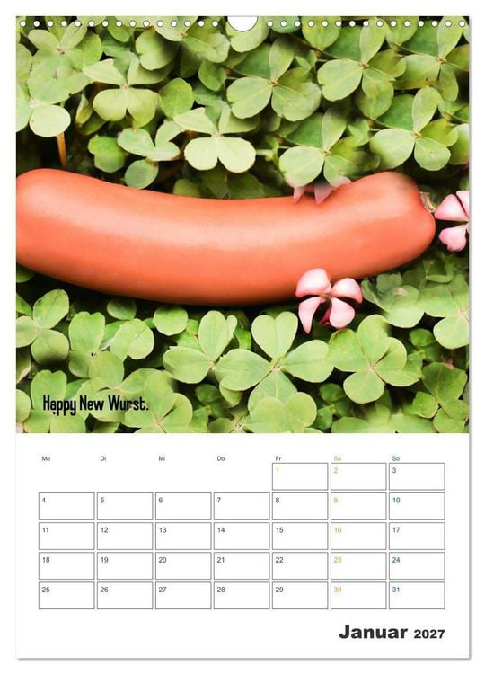 Produktbild: Ist mir Wurst Kalender (Wandkalender 2027 DIN A3 hoch), CALVENDO Monatskalender