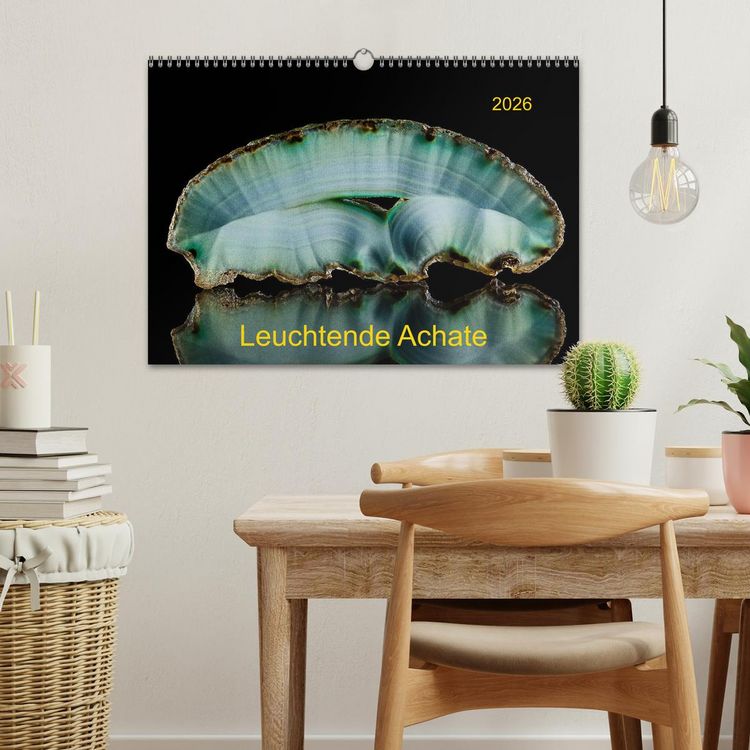 Produktbild: Leuchtende Achate (Wandkalender 2026 DIN A3 quer), CALVENDO Monatskalender