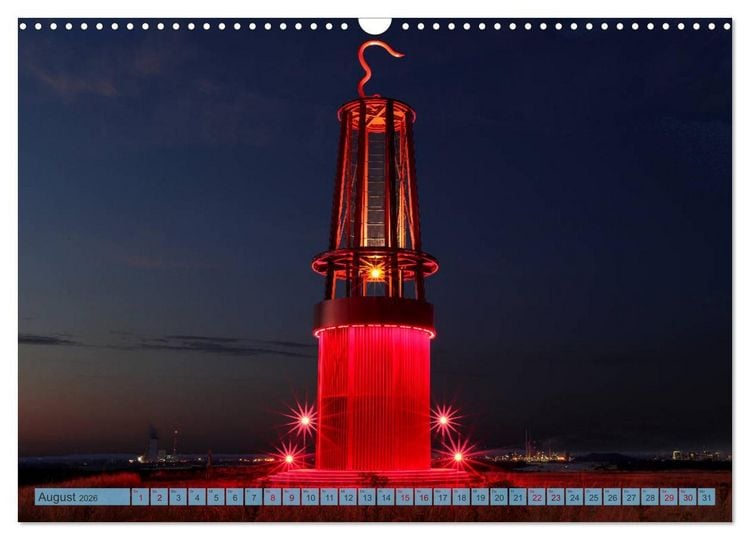 Produktbild: RUHRPOTT LICHTER (Wandkalender 2026 DIN A3 quer), CALVENDO Monatskalender