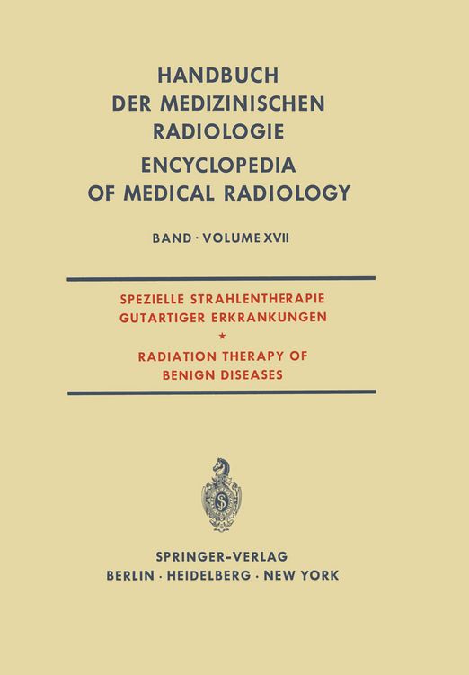 Produktbild: Spezielle Strahlentherapie Gutartiger Erkrankungen / Radiation Therapy of Benign Diseases