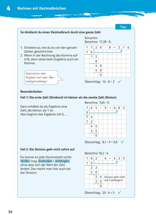 Produktbild: Klett 10-Minuten-Training Mathematik Rechnen mit Dezimalbr&uuml;chen 6. Klasse