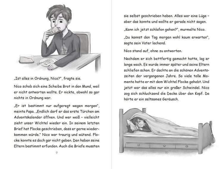 Produktbild: Wichtel-Adventskalender-Buch | Eine magische Wichtelgeschichte f&uuml;r Kinder von 4 bis 10 Jahren | Nico und Flocke im Land der Wichtel | Zum Vorlesen & Selbstlesen im Advent | F&uuml;r Erstleser