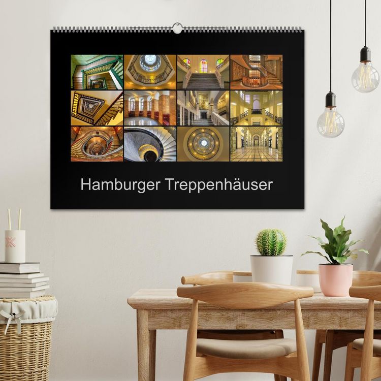 Produktbild: Hamburger Treppenh&auml;user (Wandkalender 2026 DIN A2 quer), CALVENDO Monatskalender