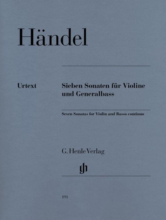 Produktbild: Georg Friedrich Händel - 7 Sonaten für Violine und Generalbass
