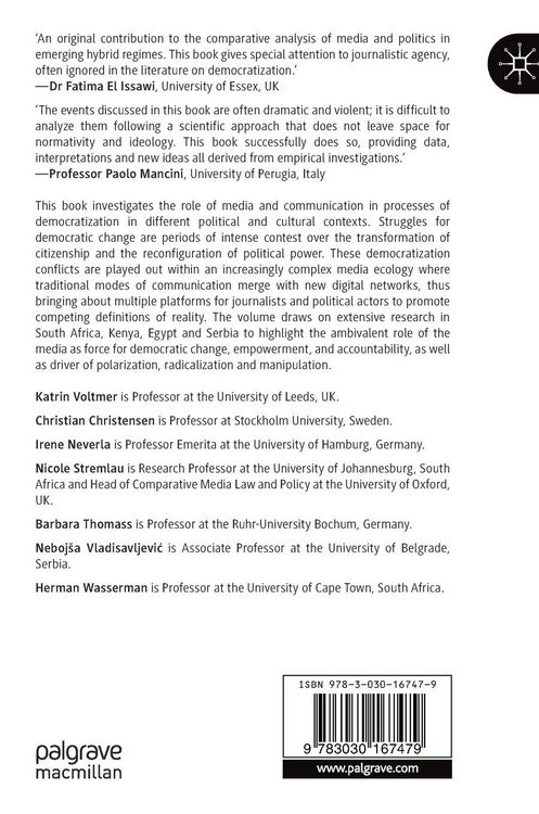 Produktbild: Media, Communication and the Struggle for Democratic Change