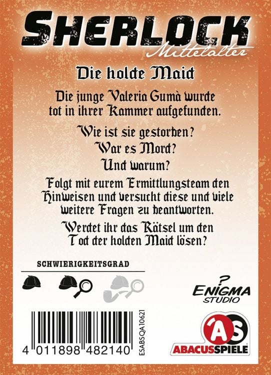 Produktbild: Sherlock Mittelalter - Die holde Maid