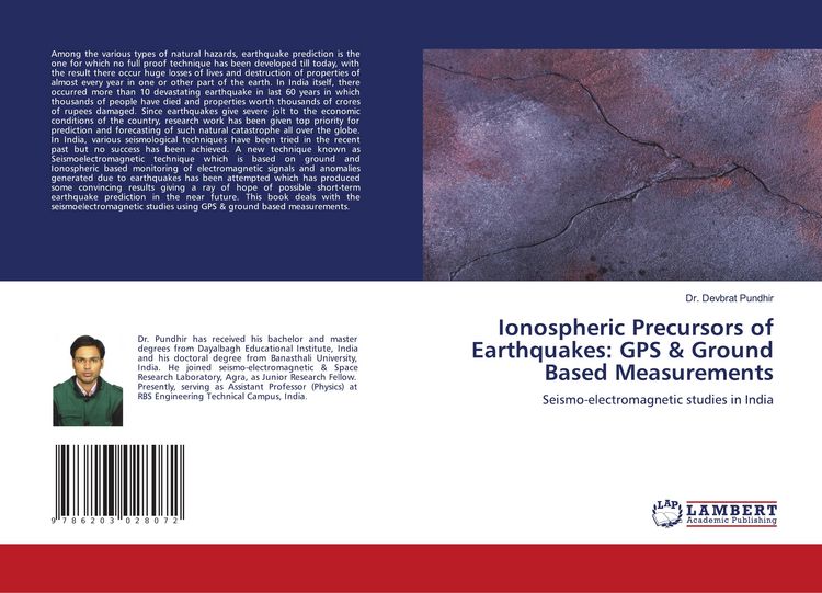 Produktbild: Ionospheric Precursors of Earthquakes: GPS & Ground Based Measurements