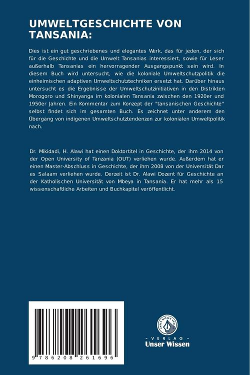 Produktbild: Umweltgeschichte von Tansania: