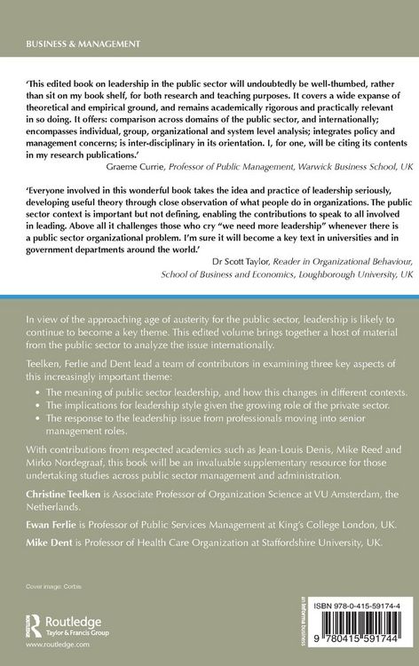 Produktbild: Leadership in the Public Sector