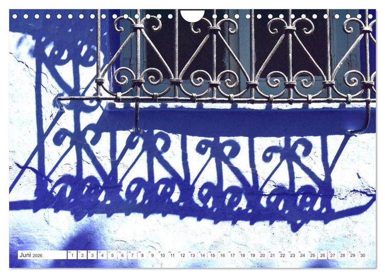Produktbild: Chefchaouen - Blue Details (Wandkalender 2026 DIN A4 quer), CALVENDO Monatskalender