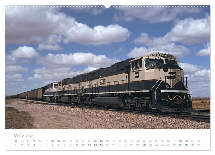 Produktbild: US Diesellokomotiven (Wandkalender 2026 DIN A2 quer), CALVENDO Monatskalender