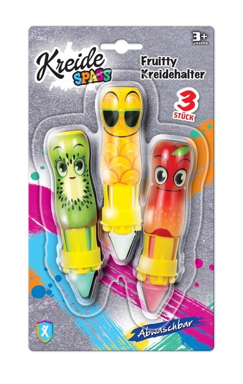 Produktbild: Kreidespass Fruitty Kreidehalter 3 St&uuml;ck