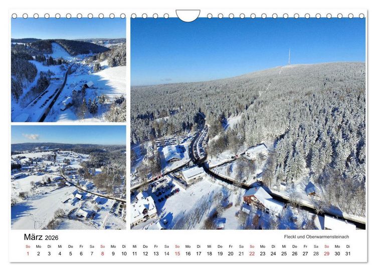 Produktbild: Luftaufnahmen rund um den Ochsenkopf (Wandkalender 2026 DIN A4 quer), CALVENDO Monatskalender