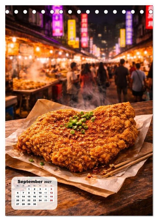Produktbild: Taiwan &ndash; Eine Schlemmerreise durchs Land der Nachtm&auml;rkte (Tischkalender 2027 DIN A5 hoch), CALVENDO Monatskalender