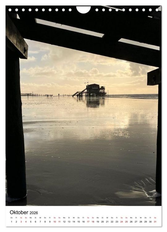 Produktbild: Strand der Sehnsucht - Sankt Peter-Ording (Wandkalender 2026 DIN A4 hoch), CALVENDO Monatskalender