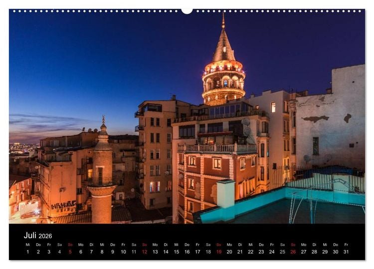 Produktbild: Istanbul - Stadt am Bosporus (Wandkalender 2026 DIN A2 quer), CALVENDO Monatskalender